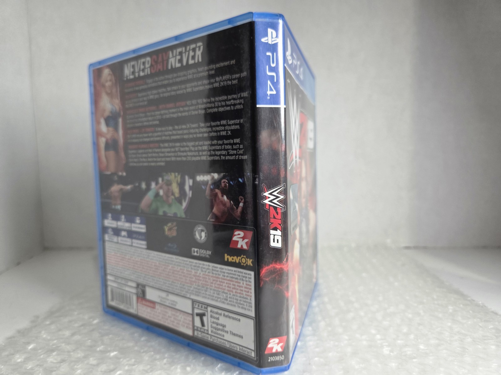 WWE 2K19 PS4 Sony PlayStation 4 2018 Complete In Box CIB Tested Take Two 2k Game