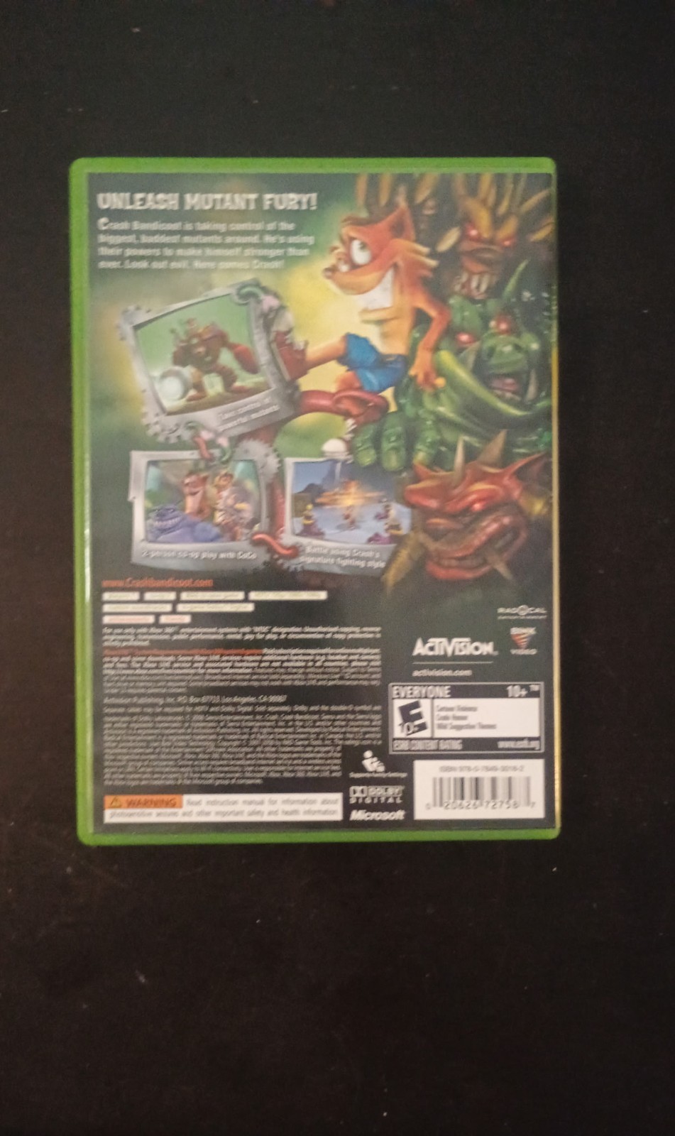 Crash: Mind Over Mutant (Microsoft Xbox 360, 2008)