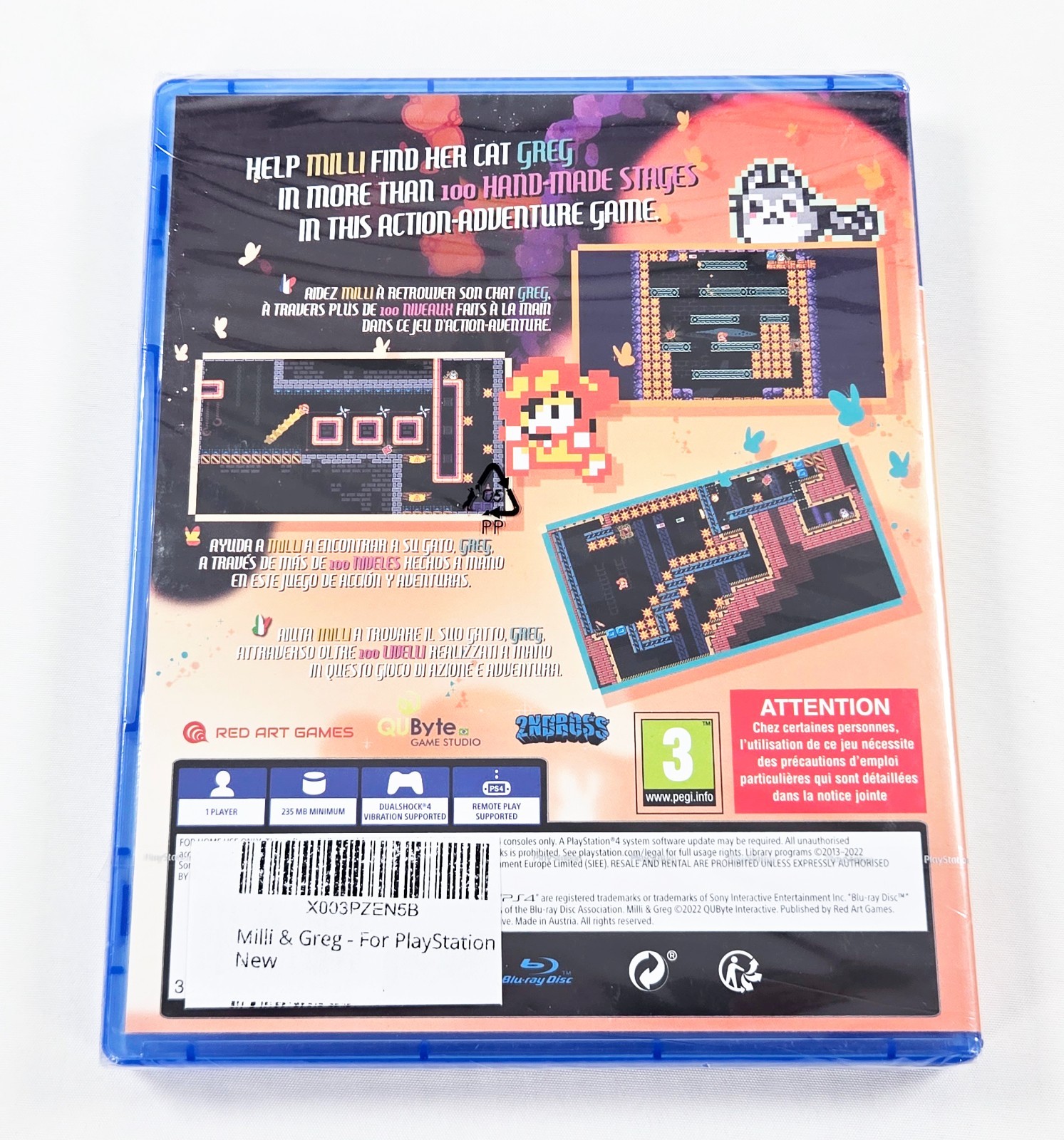 MILLI & GREG NEW SEALED 2022 Authentic Region Free Playstation 4 PS4