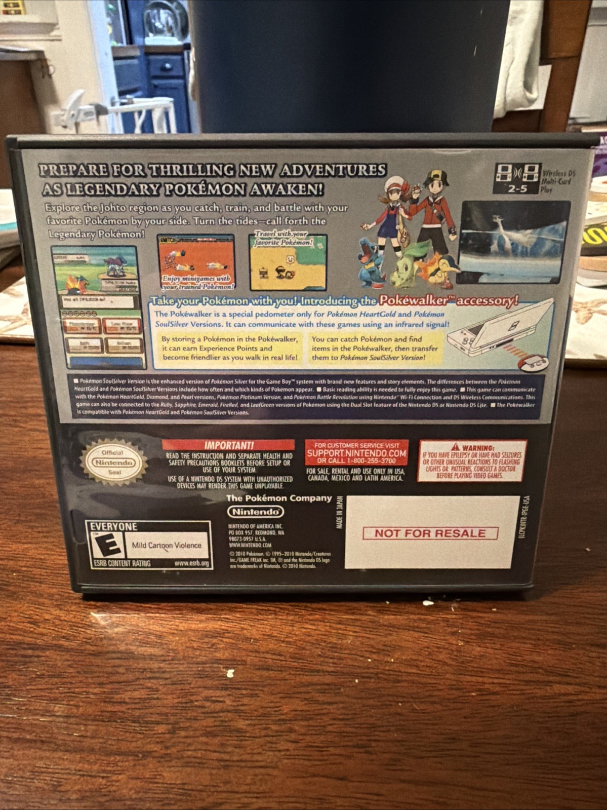 Authentic CIB Pokemon Soul Silver Tested Cartridge Box + Manuals **READ DESC