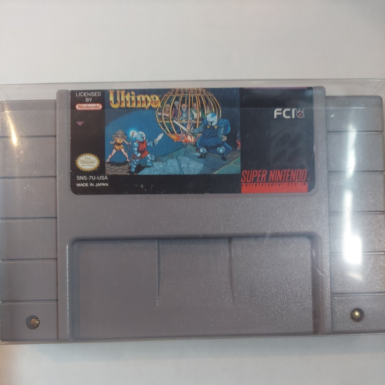 Ultima Ruins of Virtue II for Nintendo SNES Cart and Hastings Case