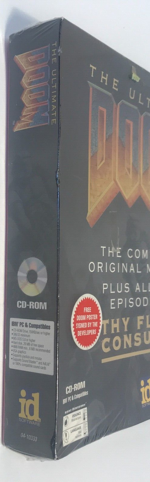 Ultimate Doom (PC, 1995) – The Original Big Box Release READ DESCRIPTION