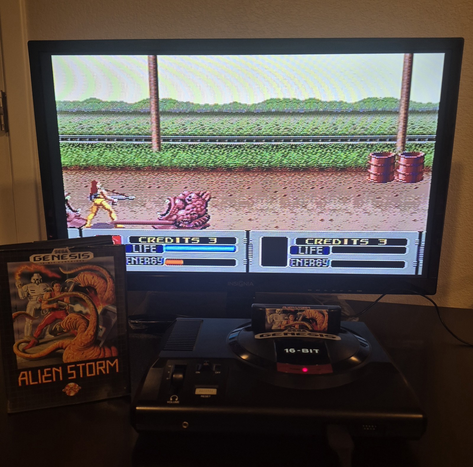 Alien Storm (Sega Genesis, 1991) Missing Manual, Tested