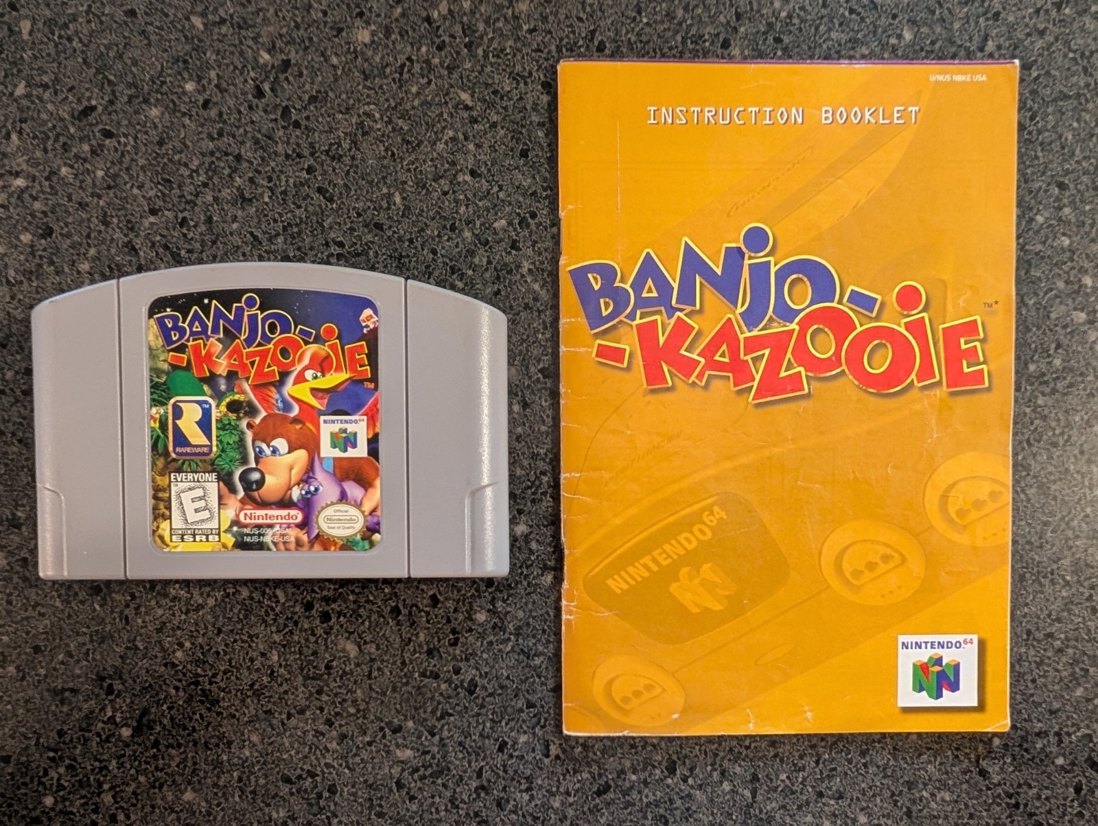 Banjo-Kazooie (Nintendo 64, 1998) Authentic Game with Manual – Tested & Working