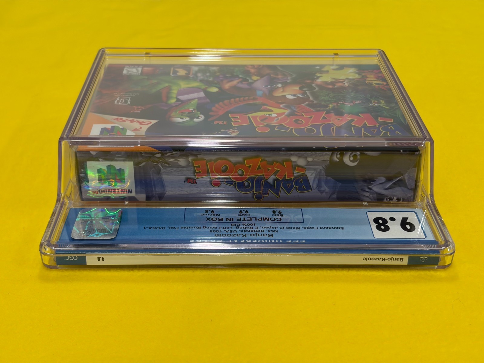 Banjo-Kazooie (CGC 9.8-9.9 CIB, STUNNING!!!) Nintendo 64 N64 not WATA PSA VGA