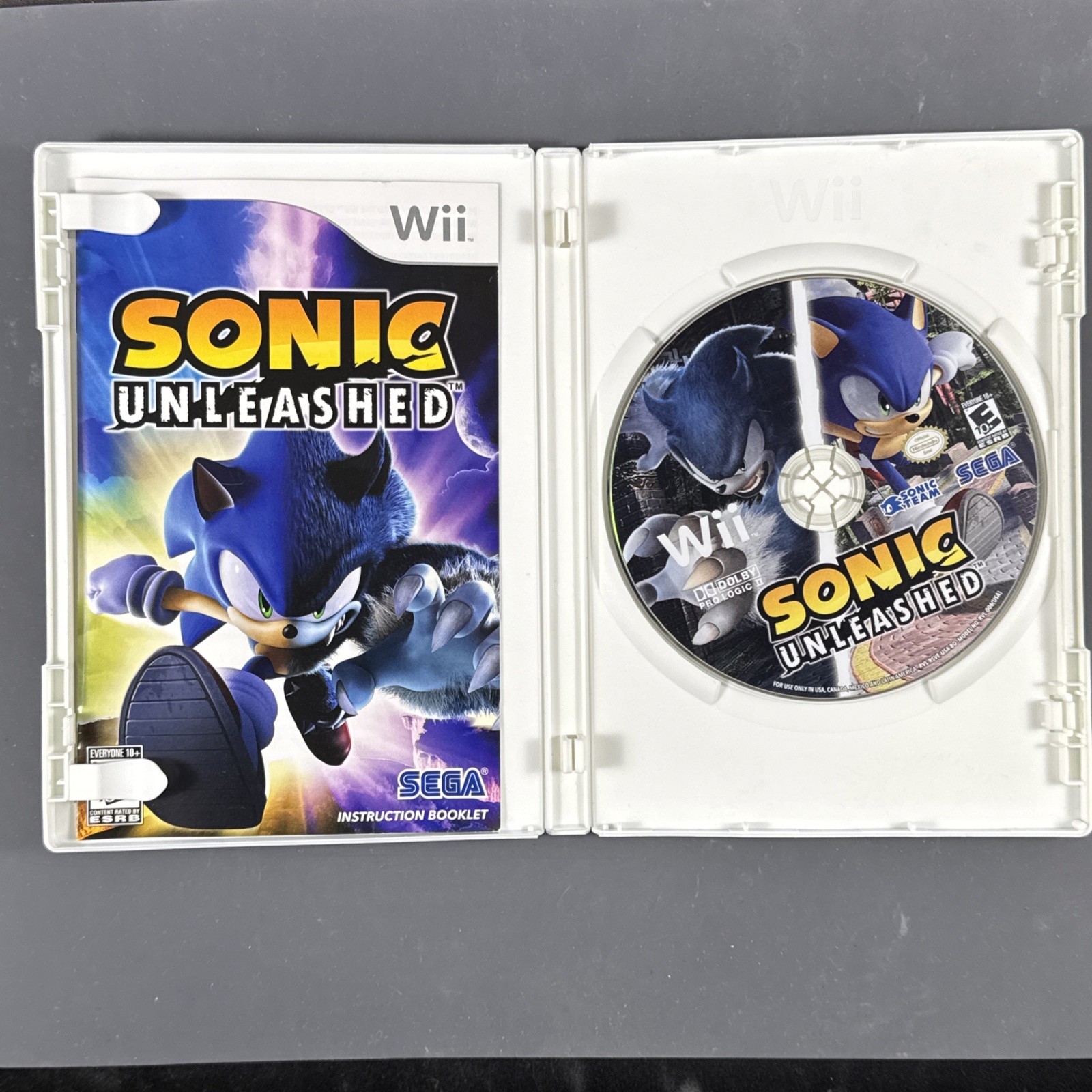 Sonic Unleashed Nintendo Wii Complete CIB Tested