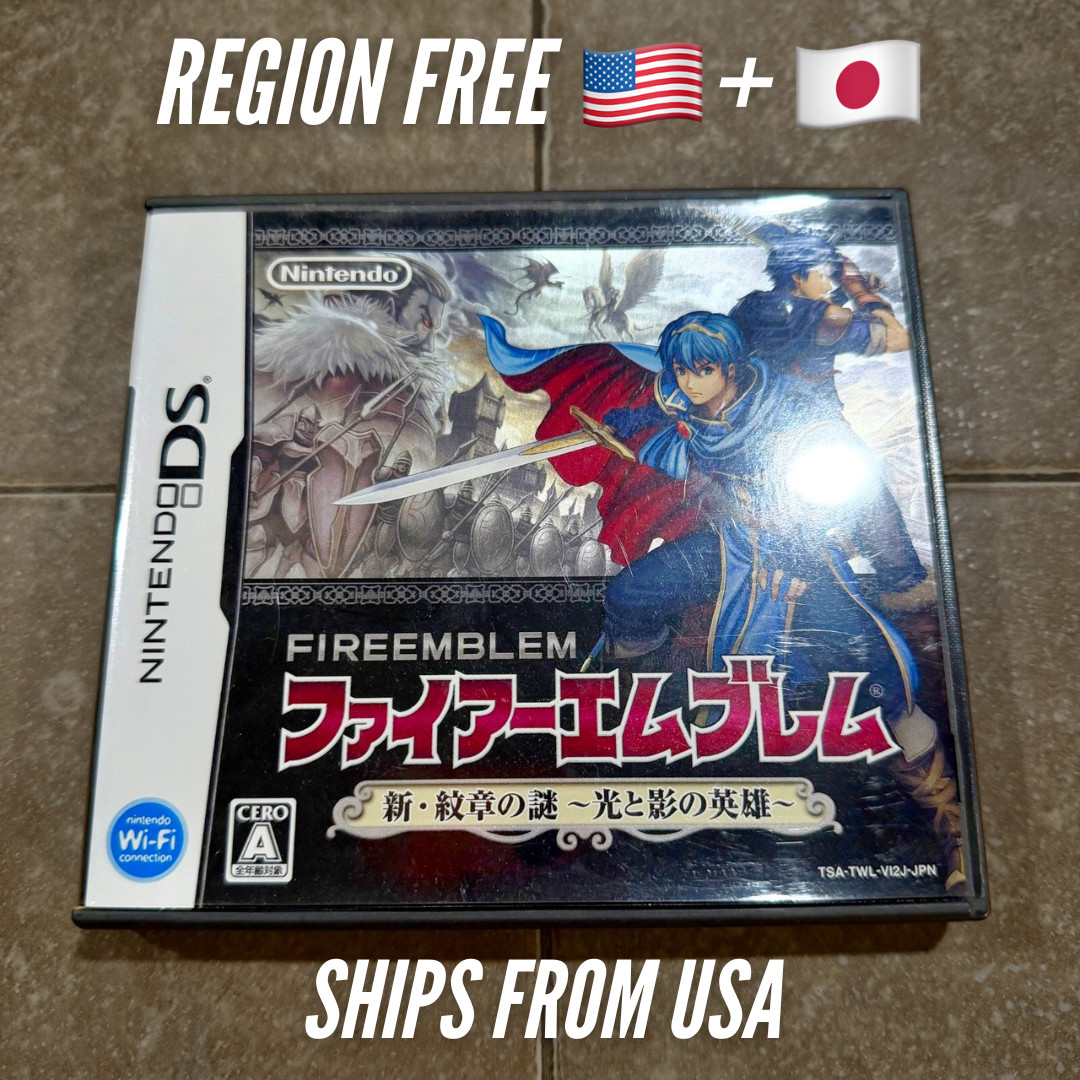 Fire Emblem New Mystery of The Emblem Nintendo DS CIB Complete REGION FREE Japan