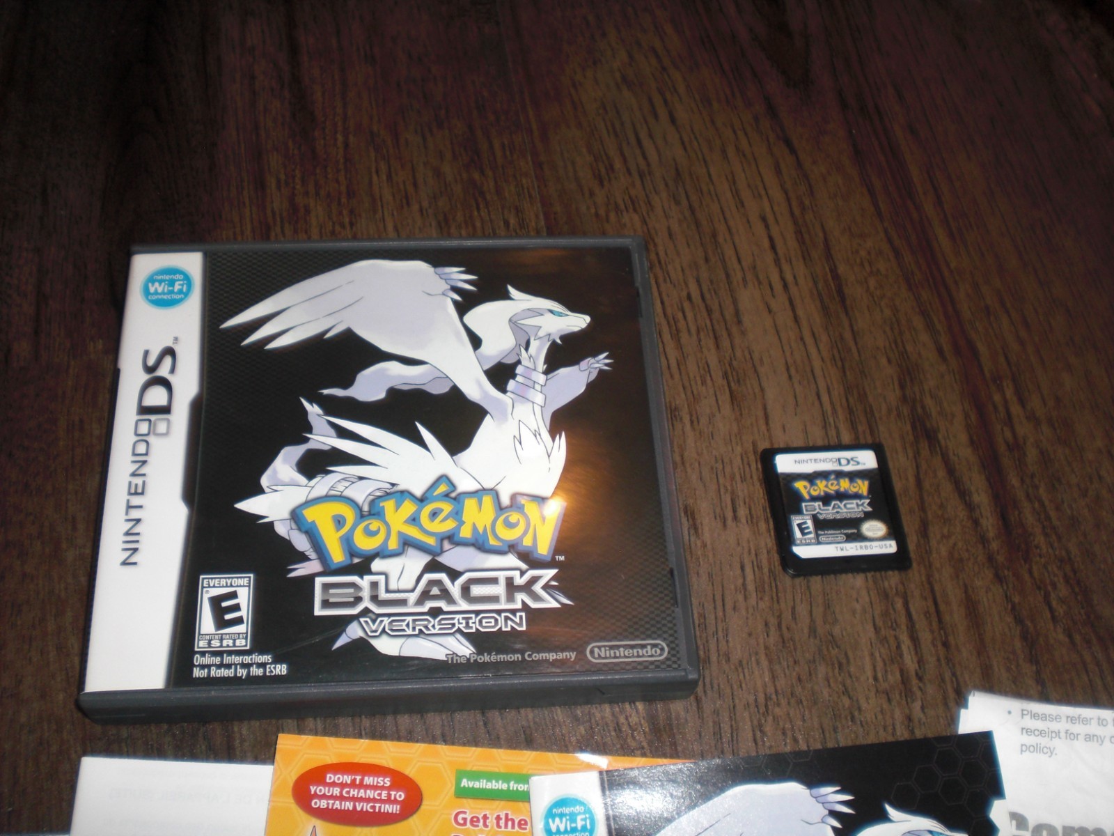 Pokemon Black Version 1 AUTHENTIC GENUINE Nintendo DS 3DS 2DS XL COMPLETE CIB