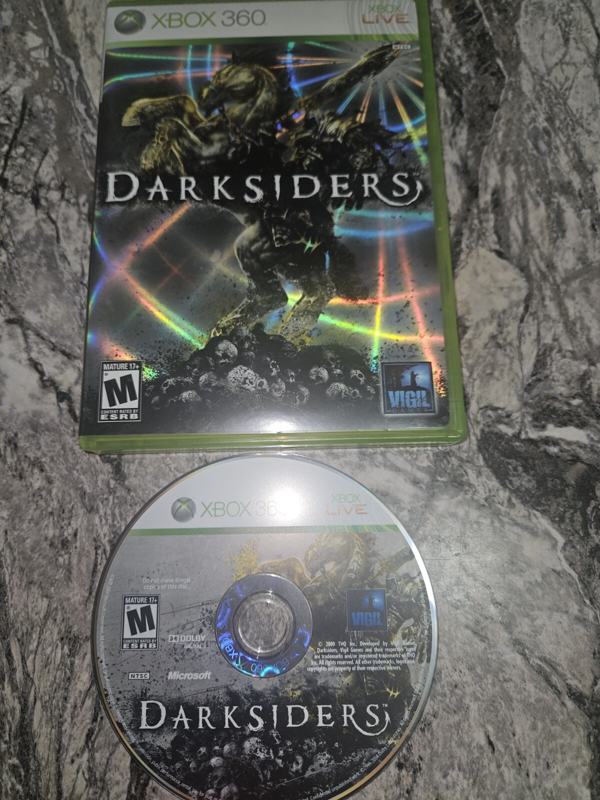 Darksiders (Microsoft Xbox 360, 2010) No Manual Tested