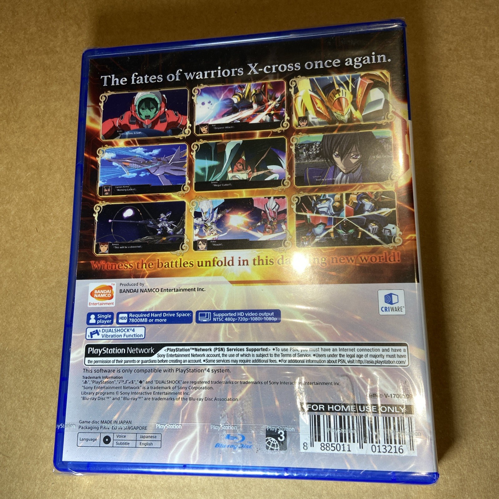 Super Robot Wars X for Sony Playstation 4 PS4, English Cover, Asia