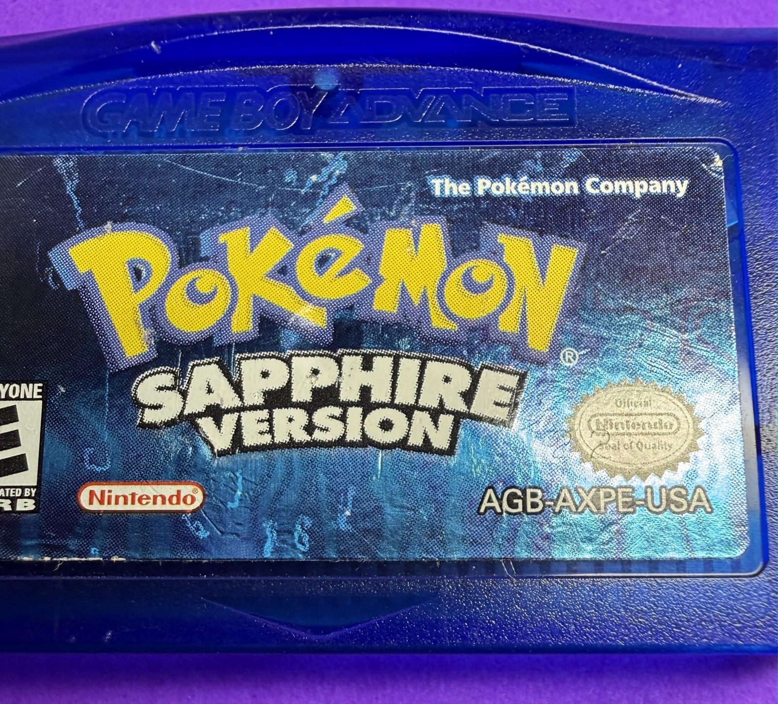 Pokemon: SAPPHIRE VERSION GAMEBPOY ADVANCE CARTRIDGE ONLY, TESTED!