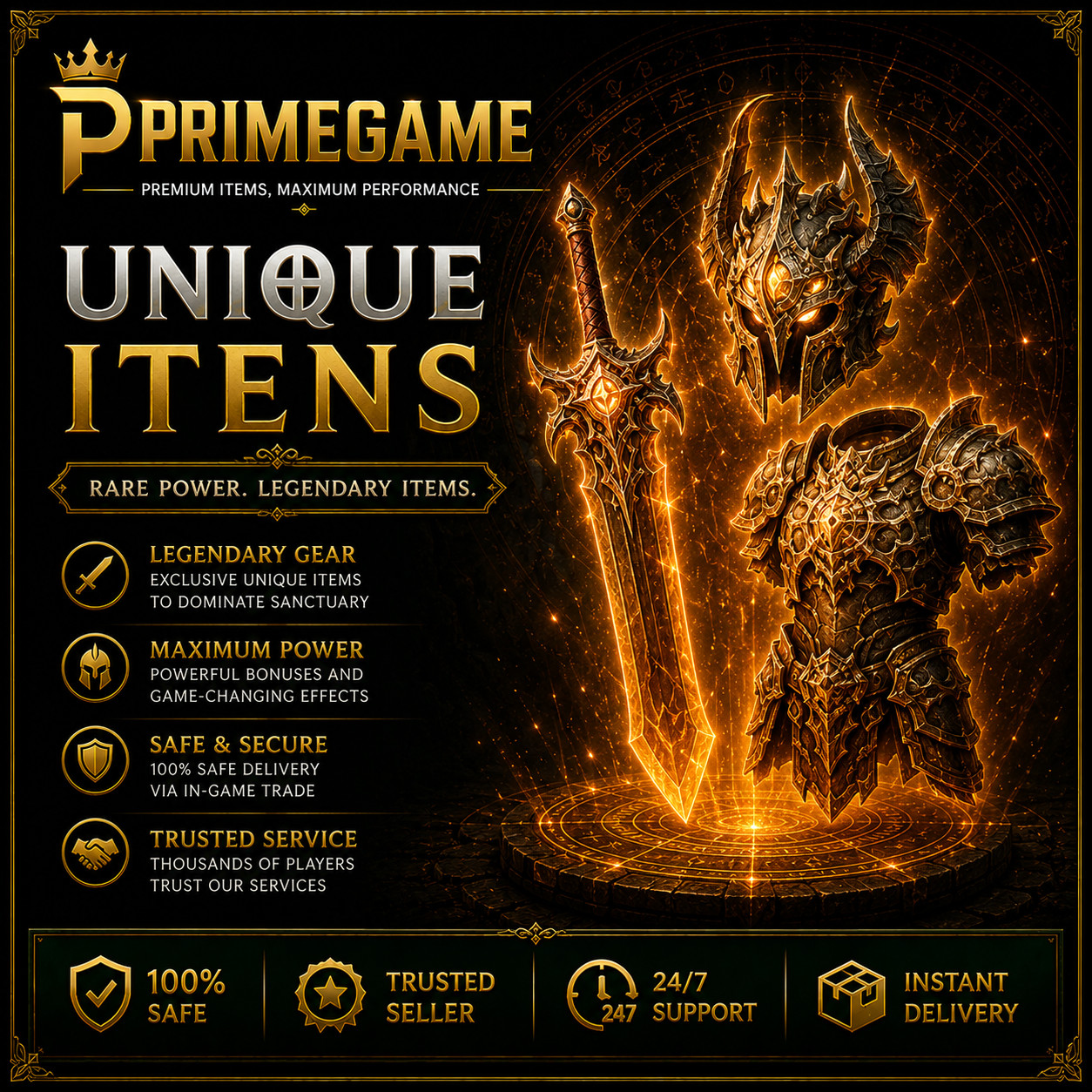DIABLO 4 – S14 – UNIQUE ITENS – ALL CLASS