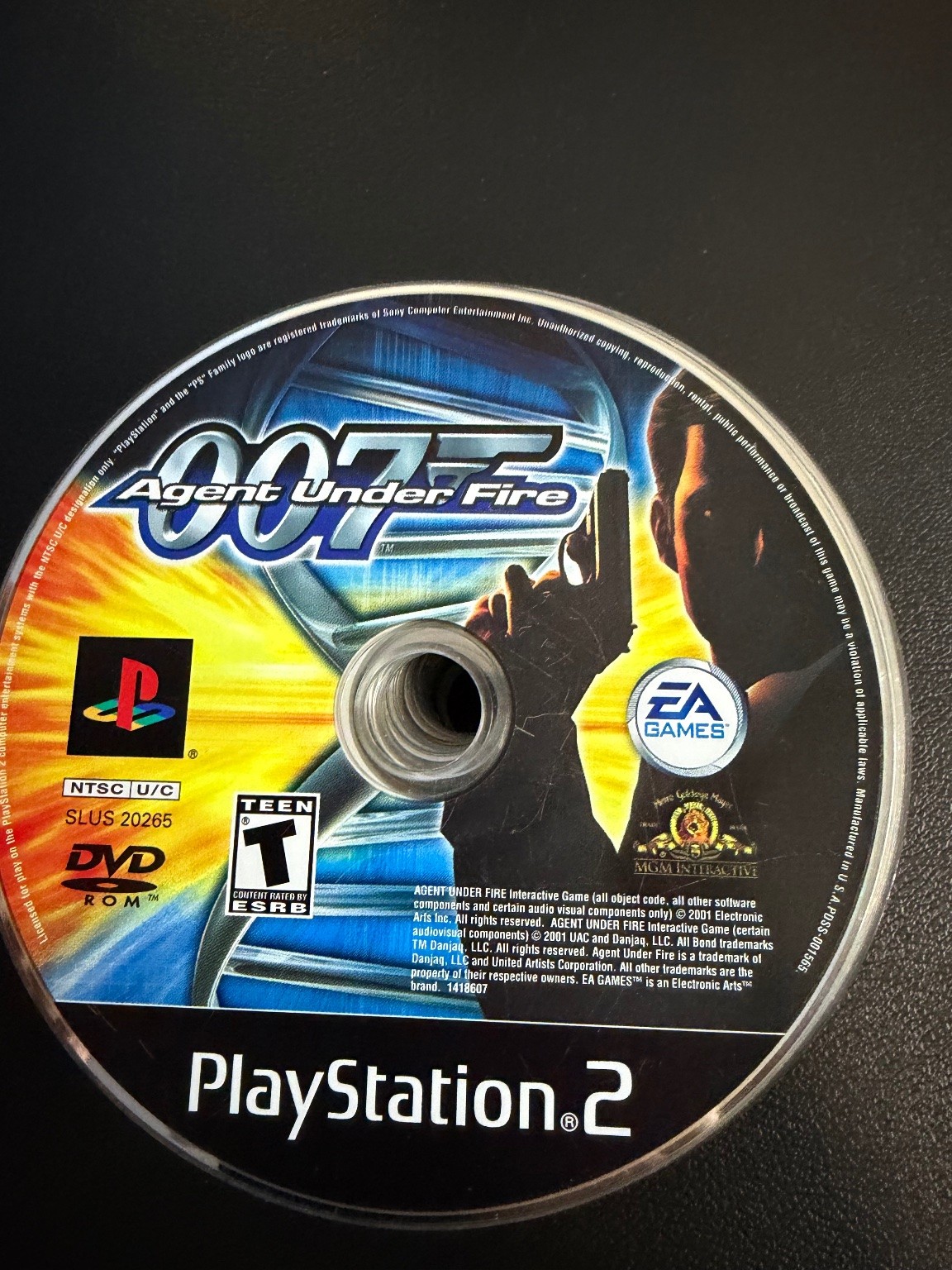 007 Agent Under Fire PlayStation 2 Video Game PS2 Action FPS Adventure