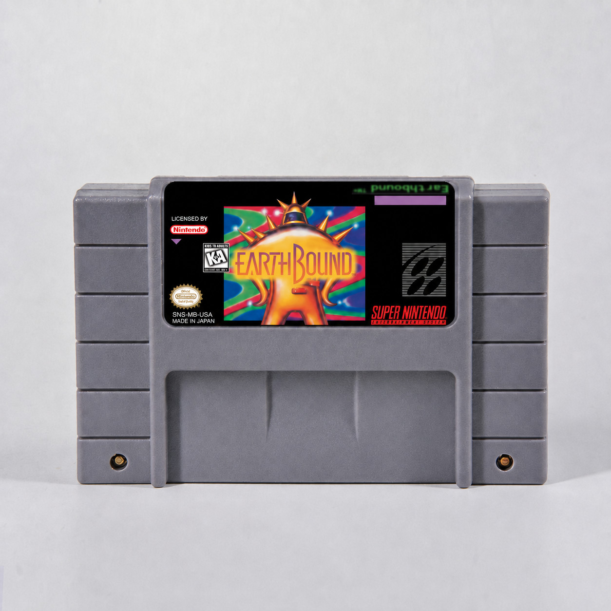 EarthBound SNES Box Set — NTSC USA — 16-Bit Cartridge + Box Battery