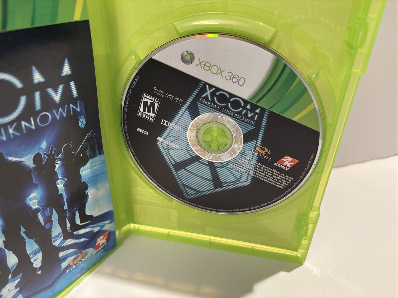 XCOM Enemy Unknown Microsoft Xbox 360 Manual Tested 2012