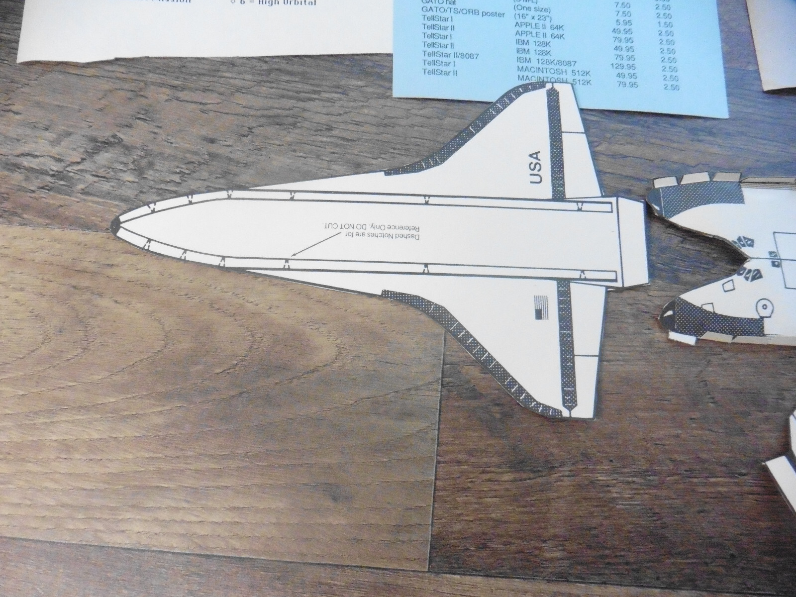 Orbiter Space Shuttle Simulation 1986 IBM PC NO DISCS PARTS ONLY