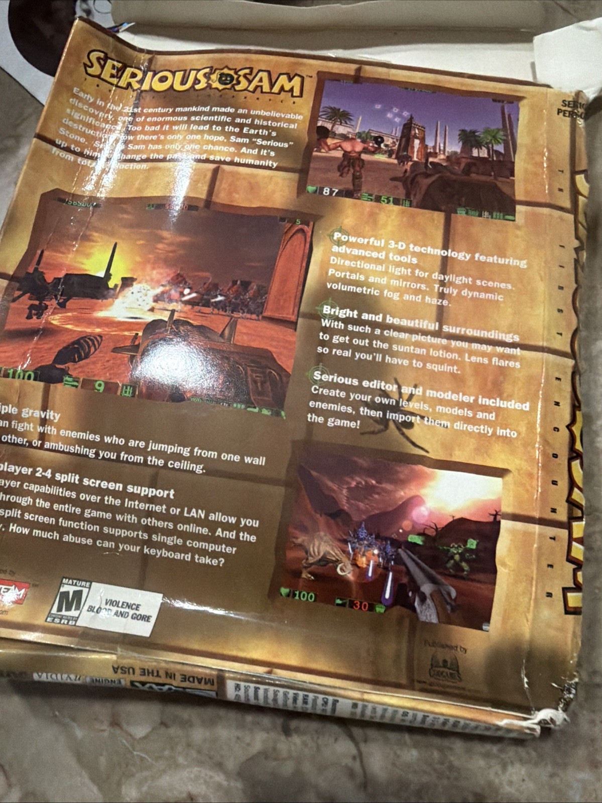 Serious Sam: The First Encounter – Big Box PC CD 2001 Perfect Game 👍