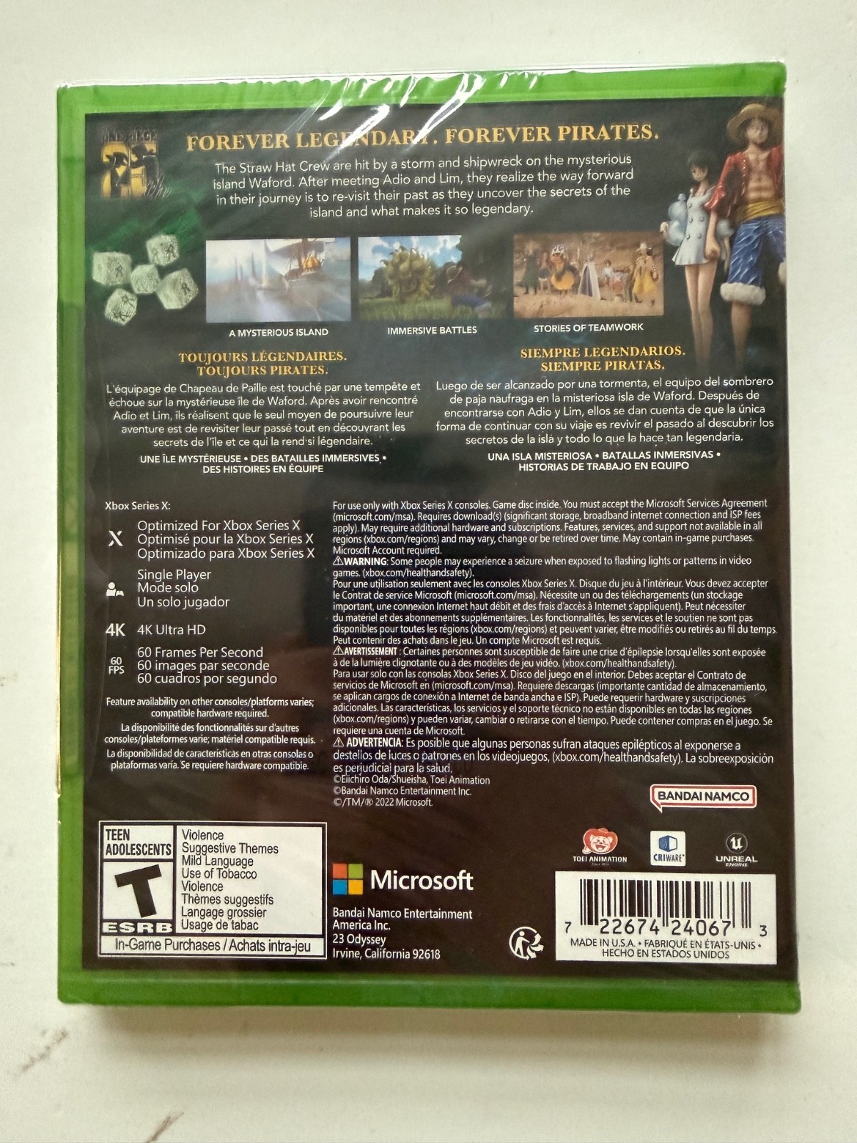 One Piece Odyssey (Microsoft Xbox Series X, 2023) X1 New Factory Sealed OnePiece