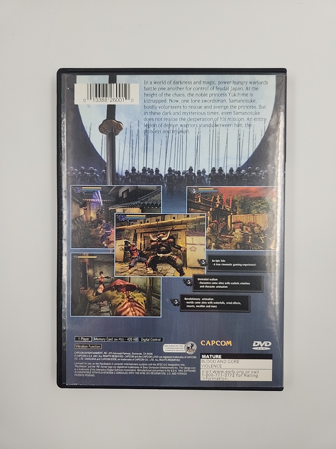 Onimusha Warlords PS2 PlayStation 2 Complete CIB