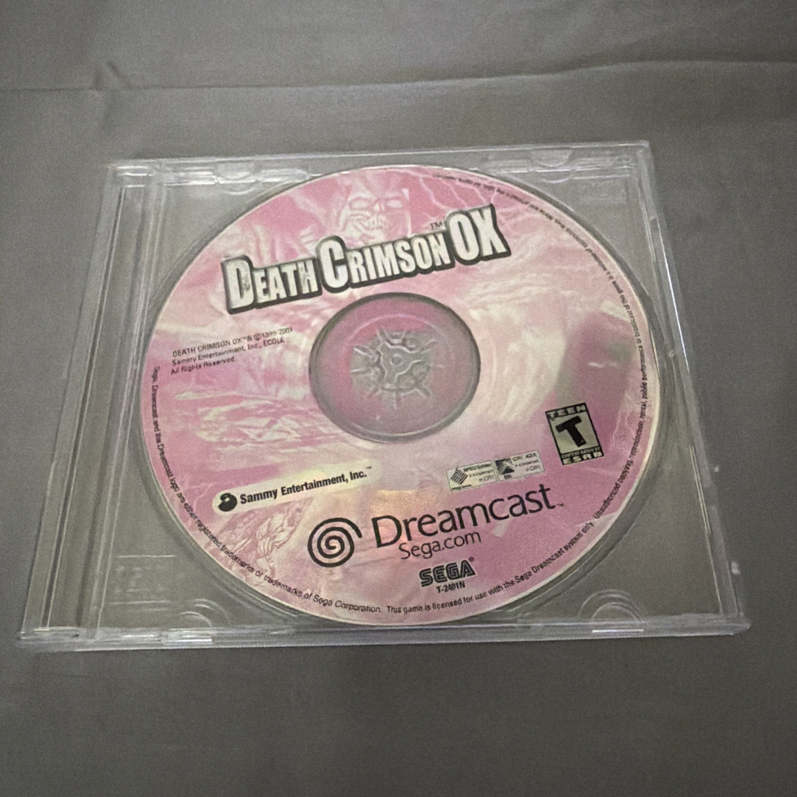 Death Crimson OX (Sega Dreamcast, 2001)- Authentic Disc Only