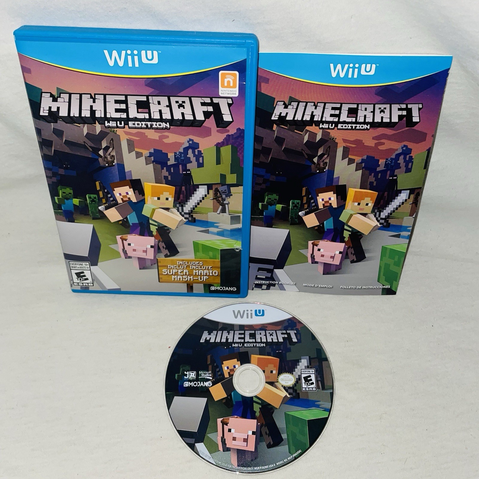 Minecraft Video Game for Wii U Nintendo Microsoft Mojang 2016 Edition