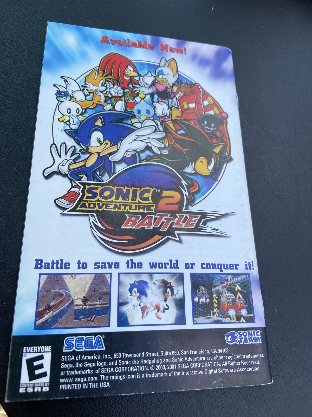 Sonic Mega Collection (Nintendo GameCube, 2002) AUTHENTIC MANUAL ONLY
