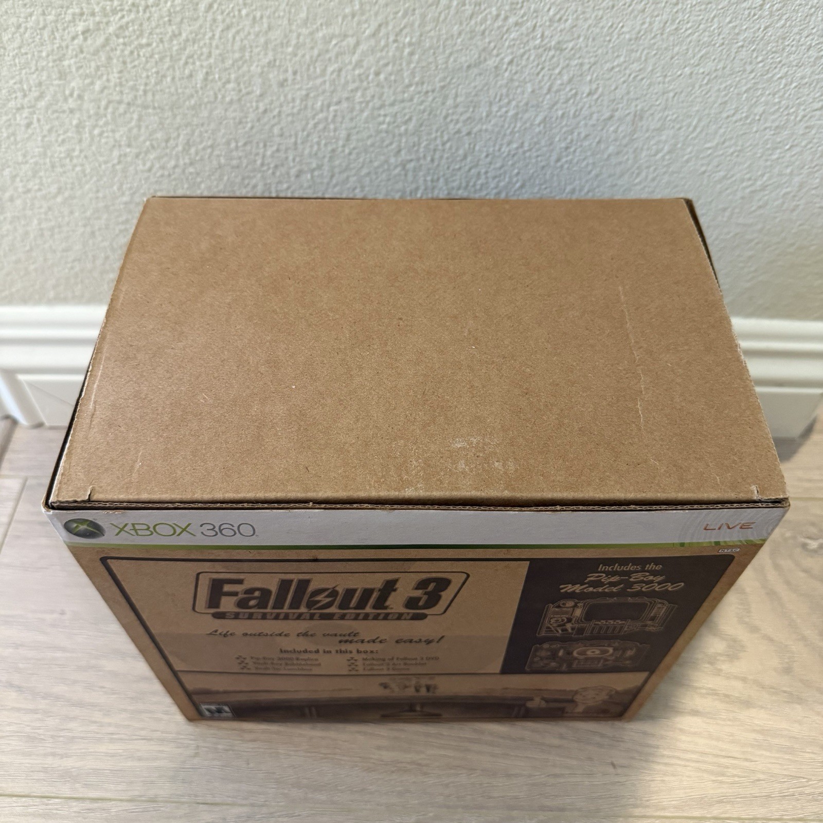 Pip-Boy 3000 Clock Sealed • Fallout 3 Survival Edition Xbox 360 Open Box