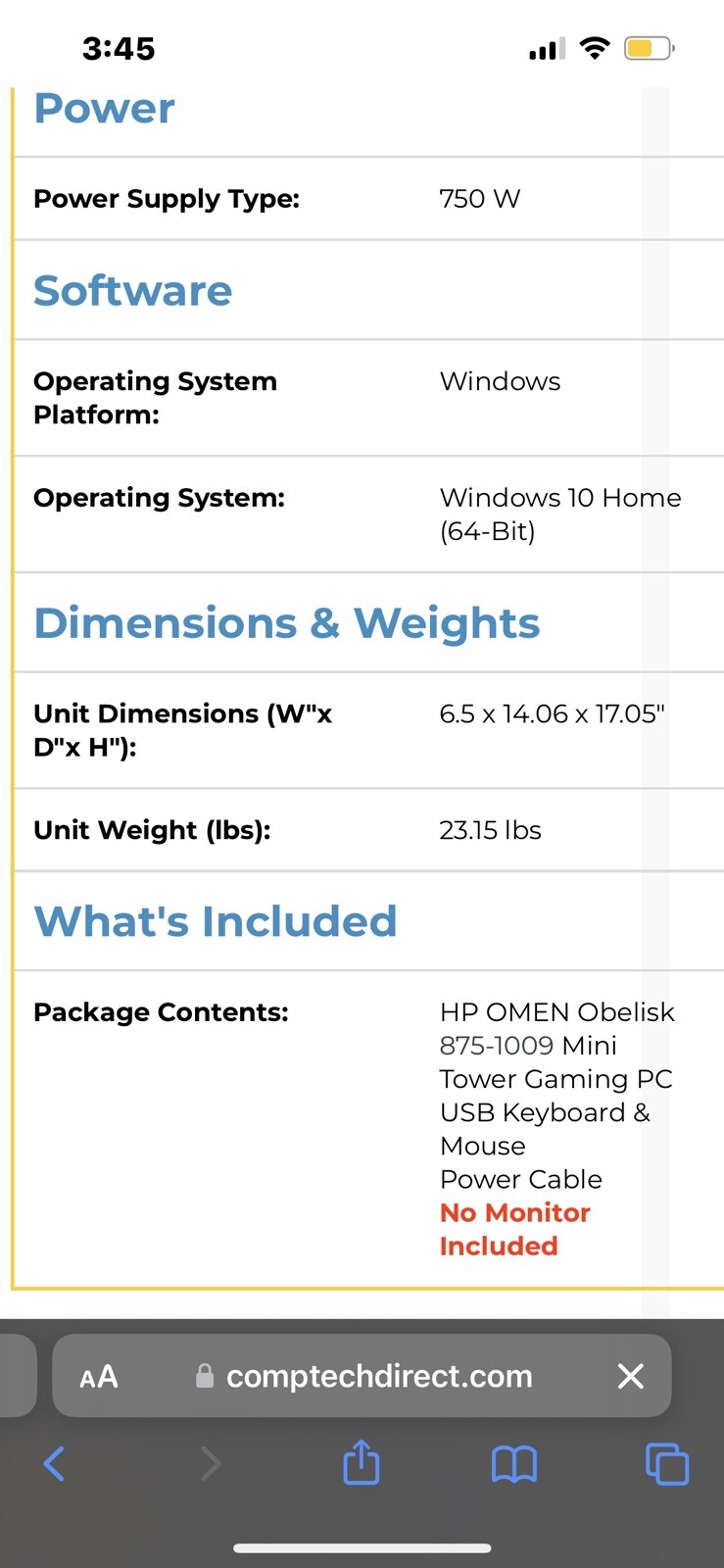 GAMING DESKTOP (original price 1,050)