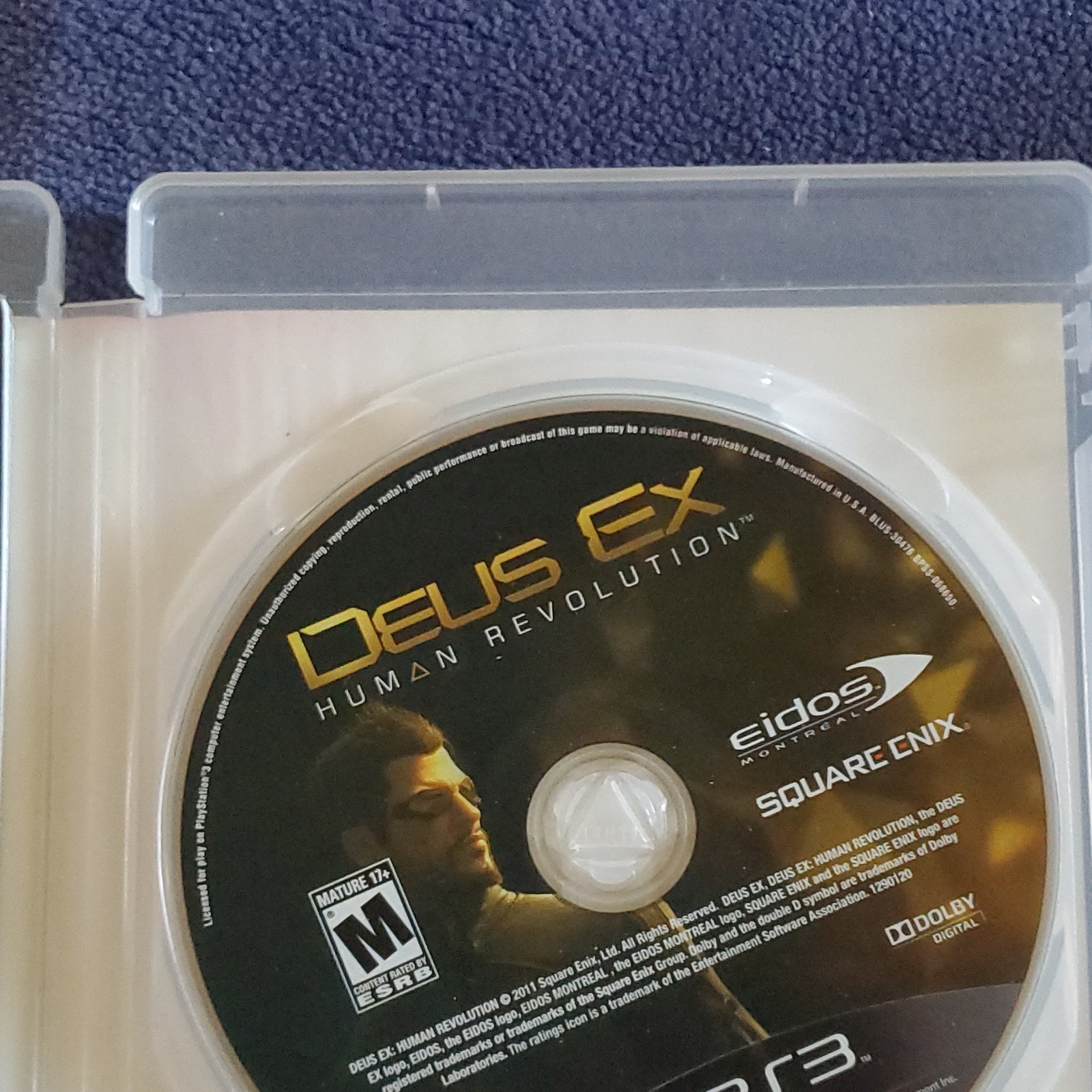 Square Enix Deus Ex: Human Revolution Sony PlayStation 3 M Mature 2011