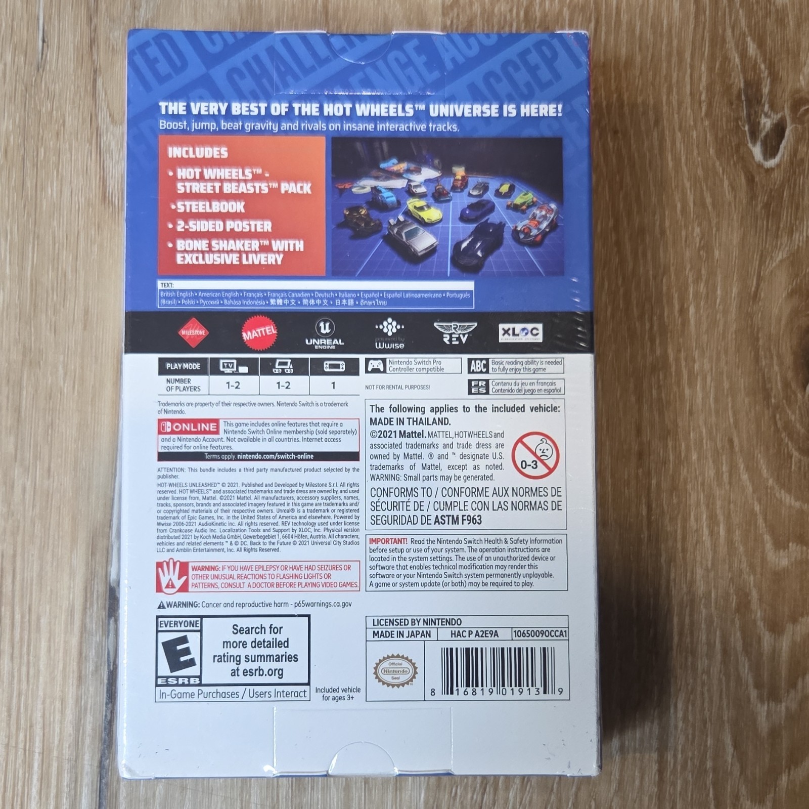 Milestone Hot Wheels Unleashed Challenge Accepted SteelBook Switch E 2021
