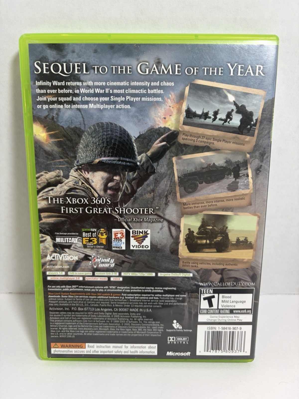 Call of Duty 2, 3 & World At War -The War Collection (Microsoft Xbox 360) Tested
