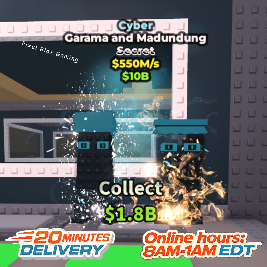 STEAL A BRAINROT 🧠Cyber Garama And Madundung 550M/s🧠Cheap+Fast Delivery🚀