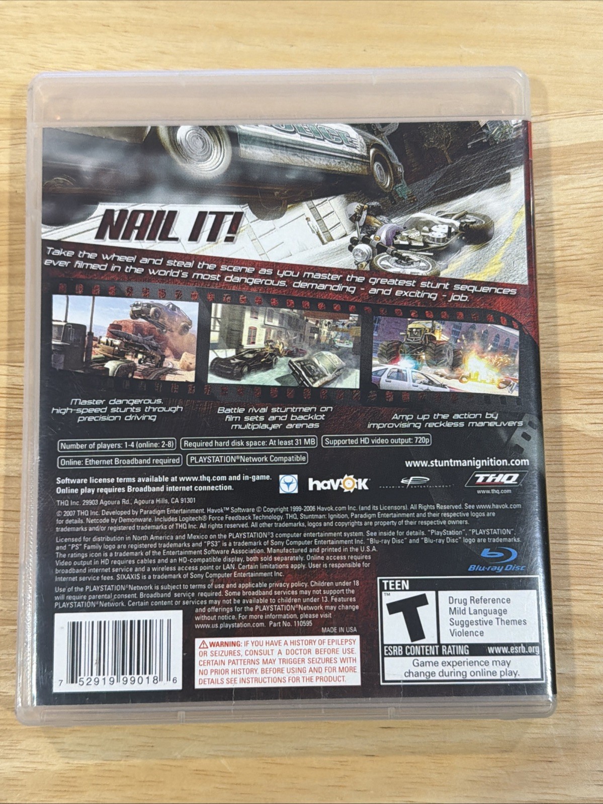 Stuntman Ignition Sony PS3 PlayStation 3 Action Driving Stunt Racing Game