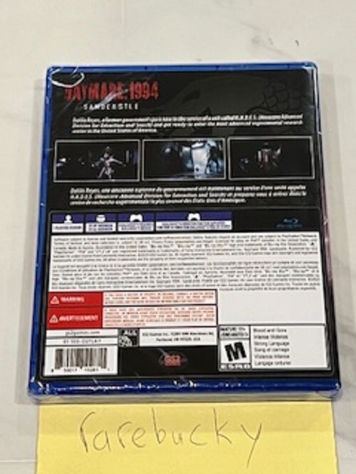 Daymare: 1994 Sandcastle (PS4 Playstation 4) NEW SEALED Y-FOLD MINT, RARE!