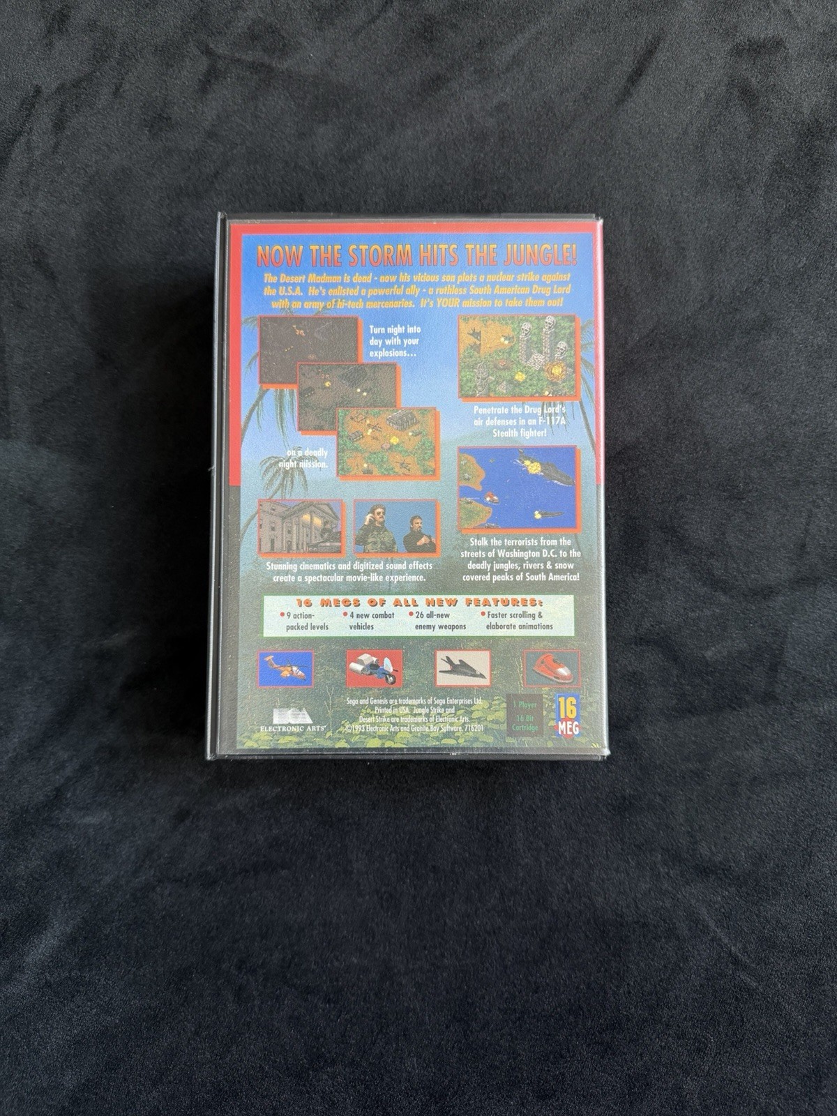 Sega Genesis Jungle Strike Complete and Tested