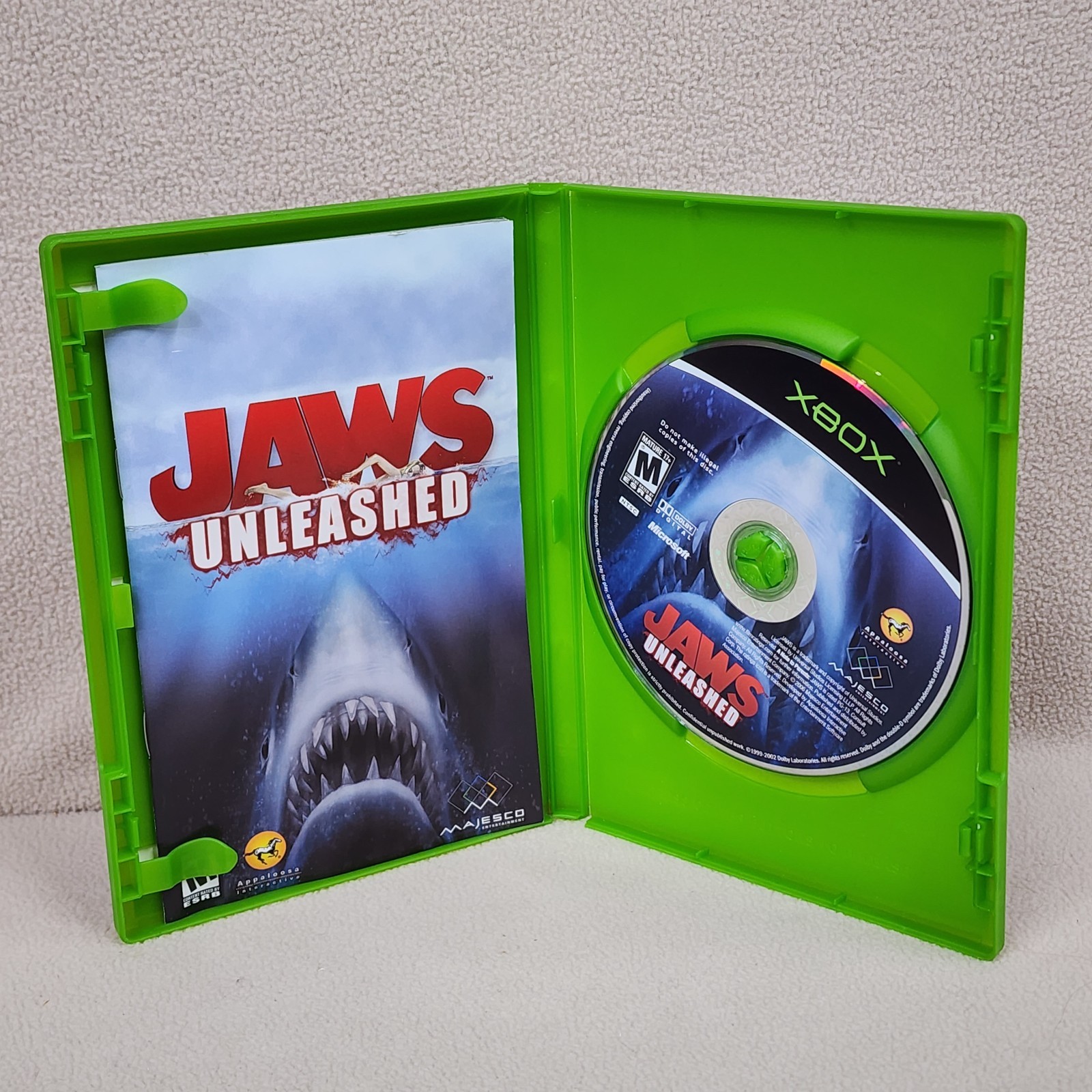 Jaws Unleashed Microsoft Xbox 2006 Complete CIB Cleaned Tested FAST SHIPPING!