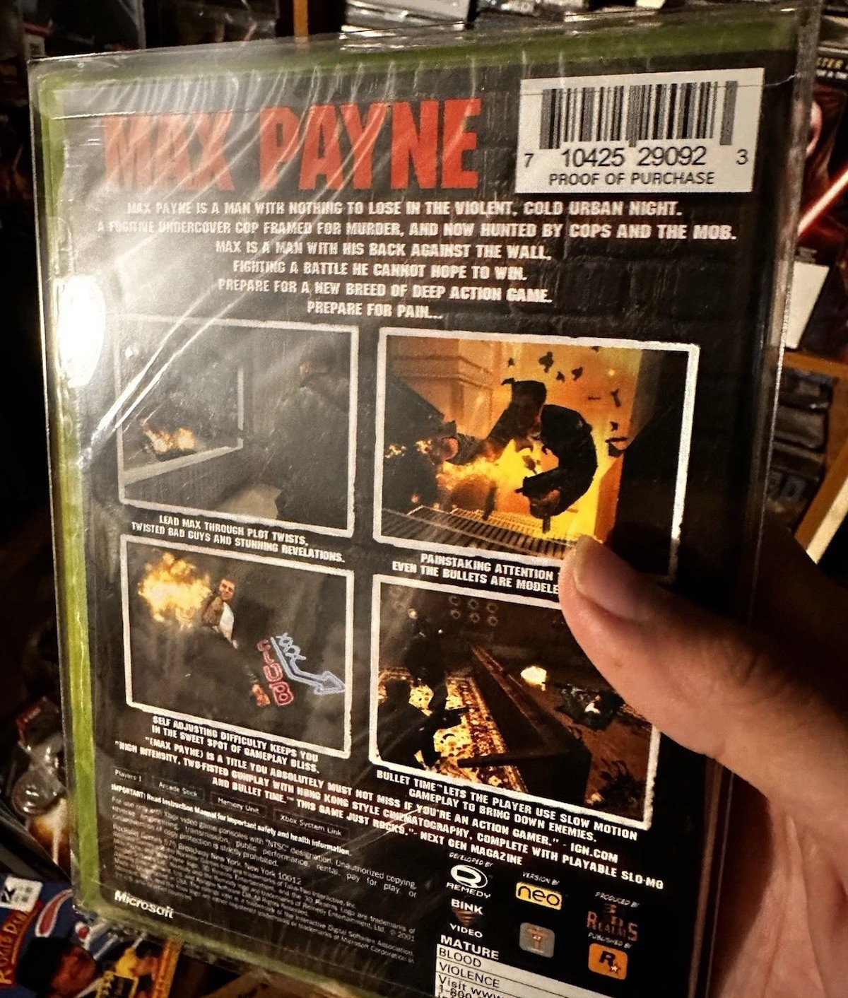 Max Payne 1 – 2001 – OG Xbox – ‘MUST’ – WATA, PSA, VGA, CGC, IGS GRADING READY