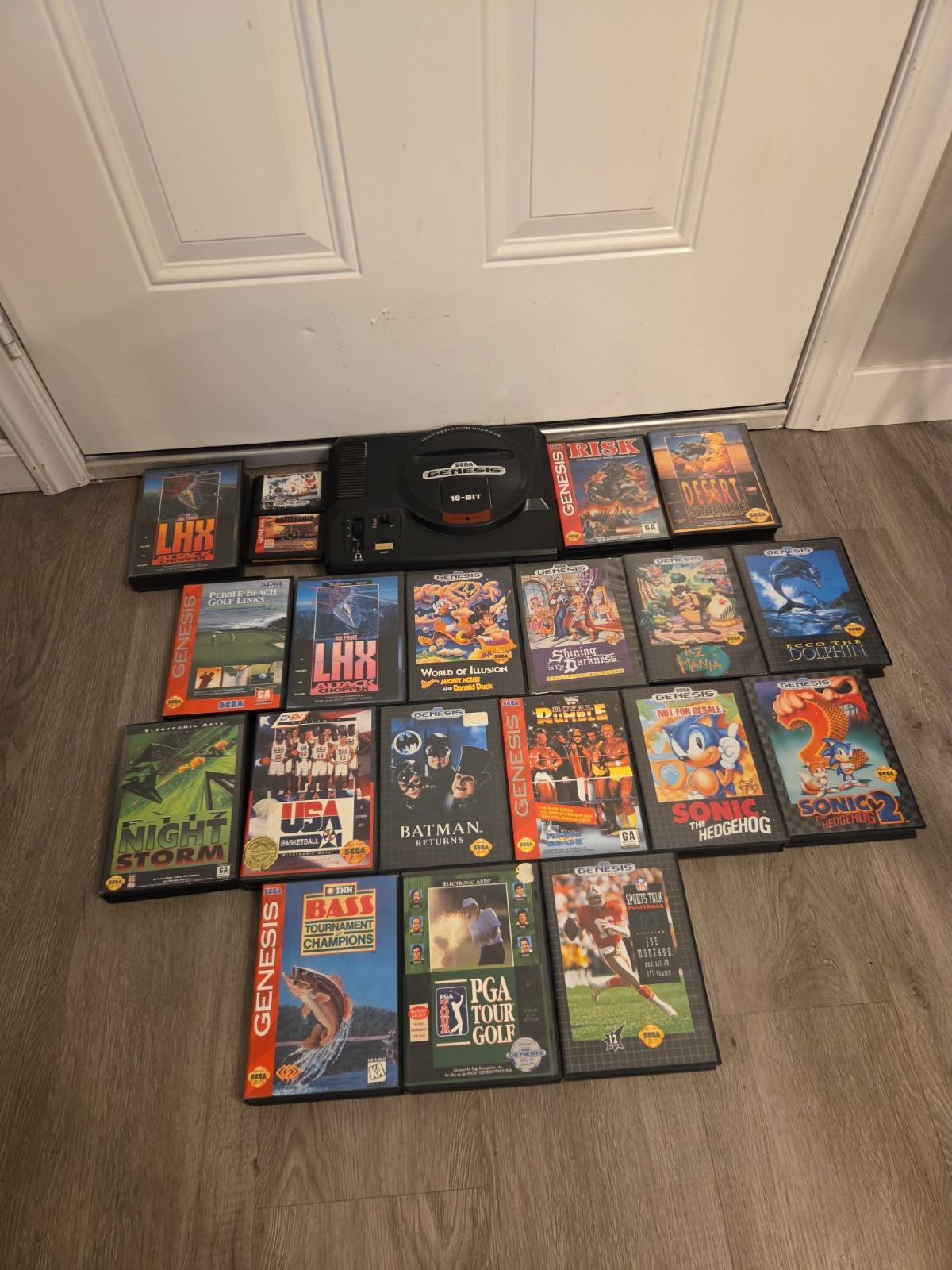 Sega Genesis Console With Games Read Description