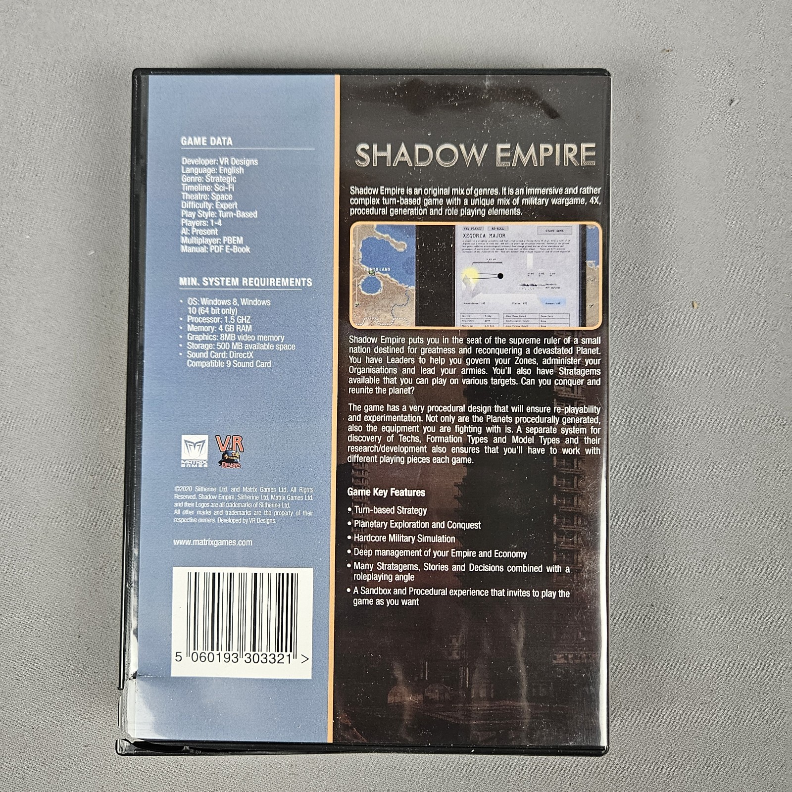 Shadow Empire PC DVD Slitherine Software 2020 Strategy Simulation Wargame