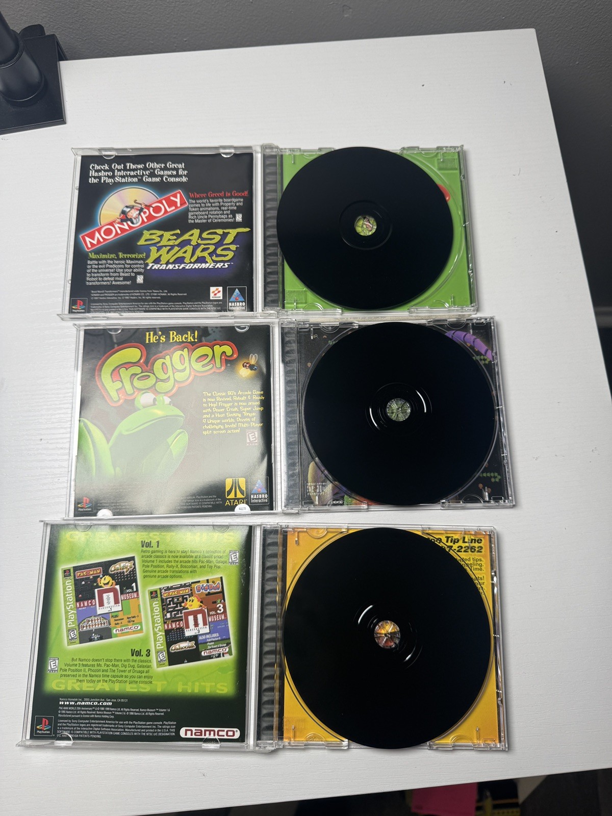 Sony PlayStation 1 Game Lot of 3 Games CIB – Pac-man World, Frogger, Centipede