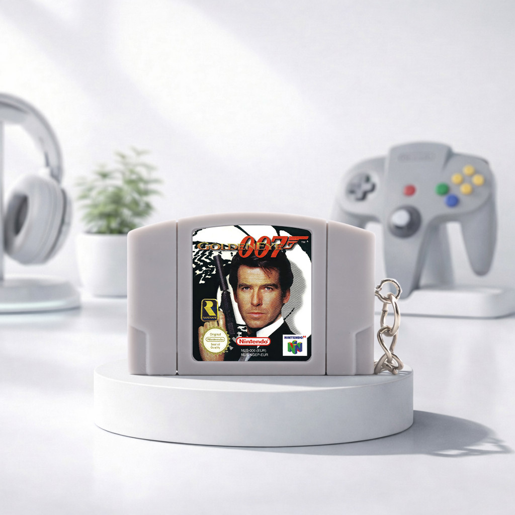 N64 Nintendo 64 Miniature Game Module Keychain Games Selection Gift
