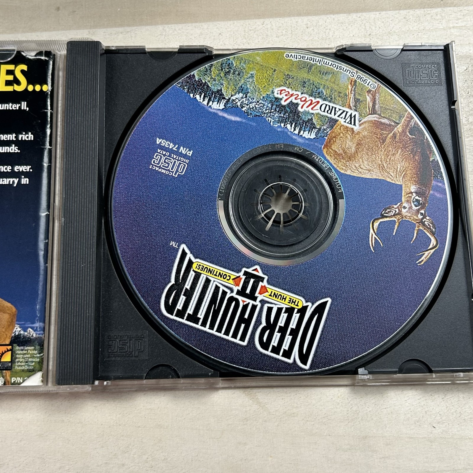 Deer Hunter II The Hunt Continues! PC CD-ROM Video Game 1998 WizardWorks