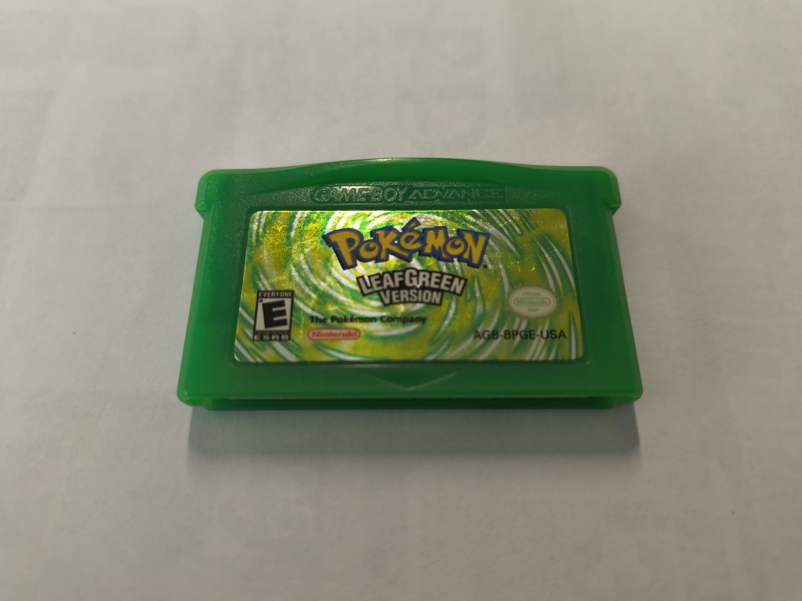 NINTENDO GAMEBOY ADVANCE POKEMON LEAF GREEN VERSION CARTRIDGE AUTHENTIC WORKS