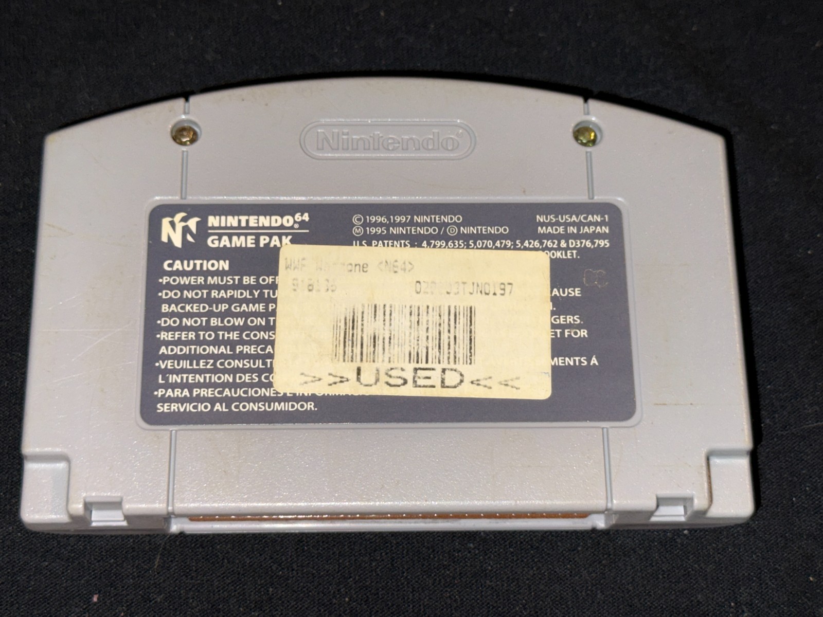 WWF War Zone (Nintendo 64, 1998) Cleaned / Tested / Authentic – N64