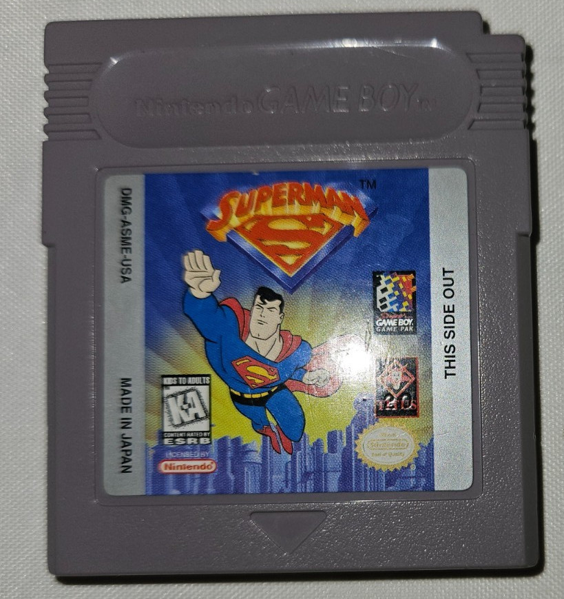 Superman Cartridge Only Authentic Nintendo Game Boy DMG-ASME-USA 1997 Titus
