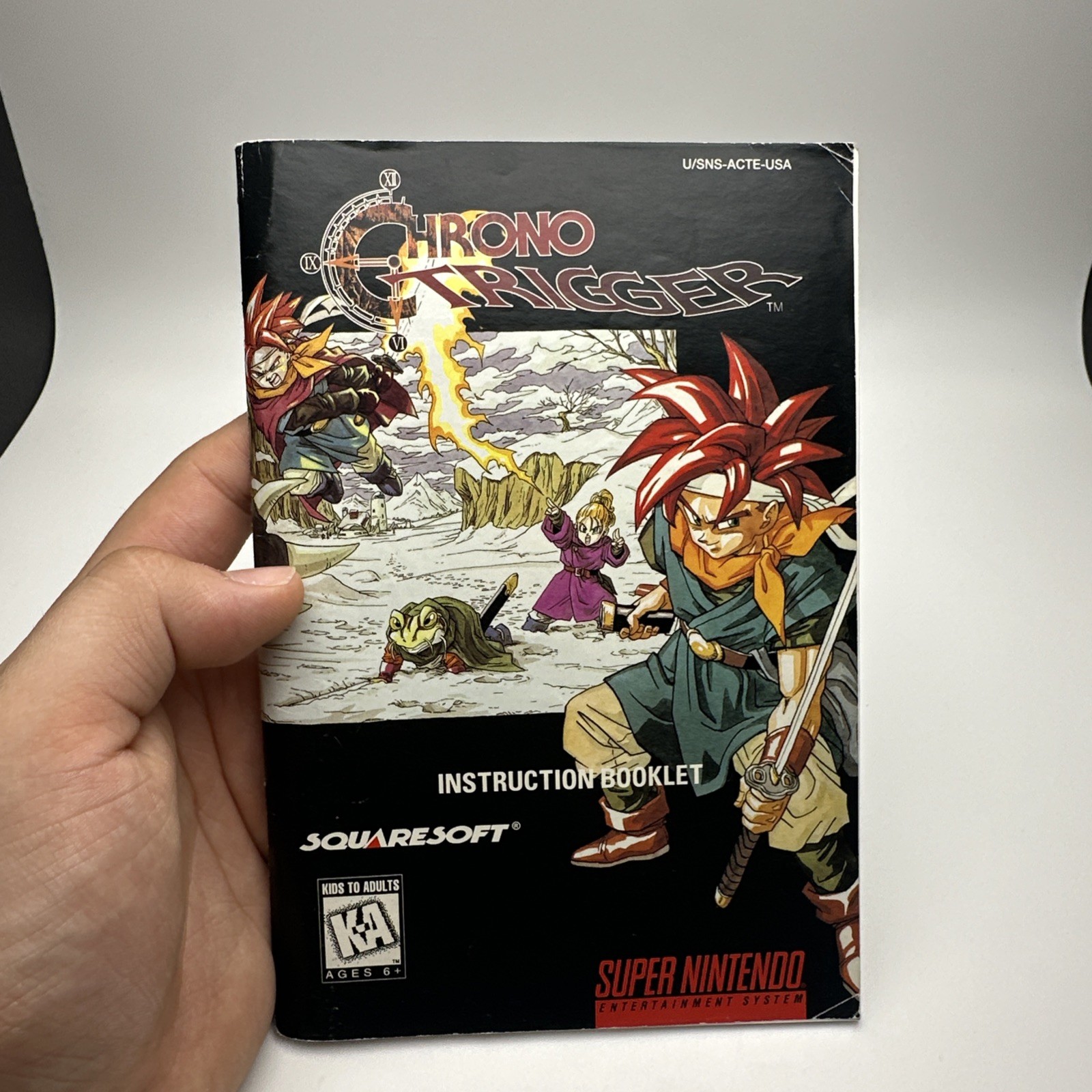 Chrono Trigger Nintendo SNES Game, Manual, Maps, Posters, Complete in Box TESTED