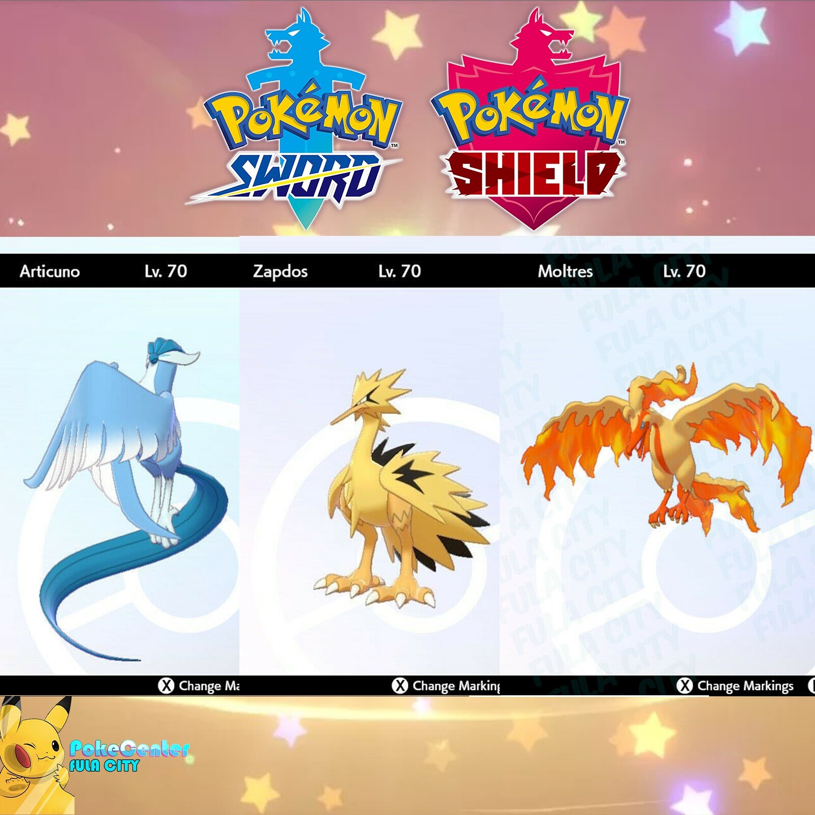✨Moltres – Articuno – Zapdos | ✨Shiny Galarian Birds | Pokemon Sword & Shield