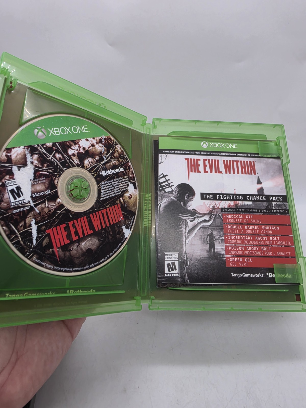 The Evil Within Microsoft Xbox One, 2014 Complete With Holographic Sleeve Mint