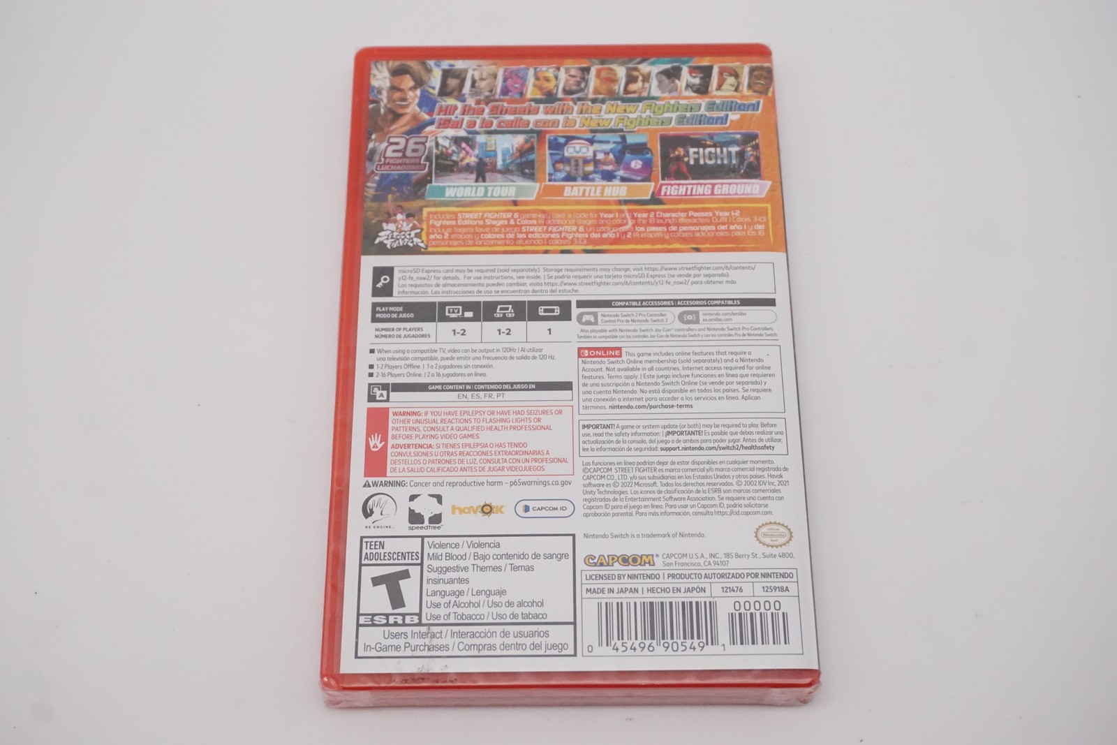 Nintendo Switch 2 Street Fighter 6 Years 1 and 2 Fighters Edition New Sealed