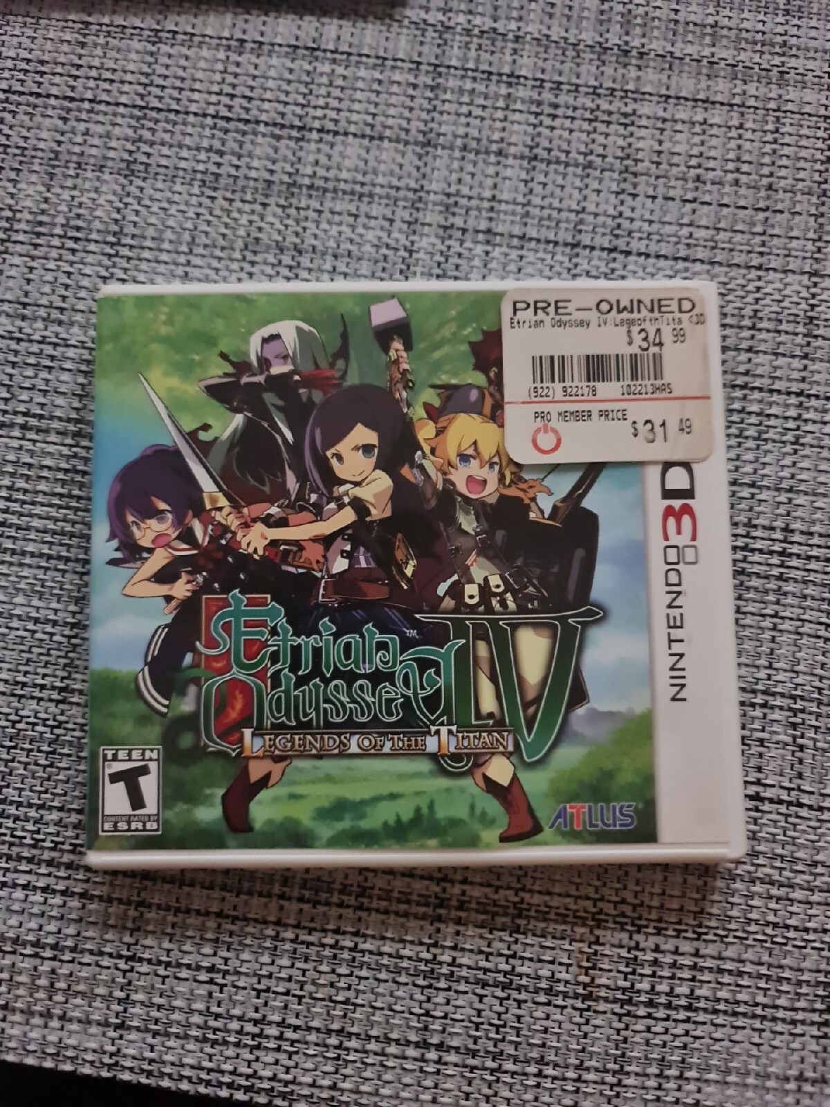 Etrian Odyssey IV: Legends of the Titan (Nintendo 3DS, 2013)